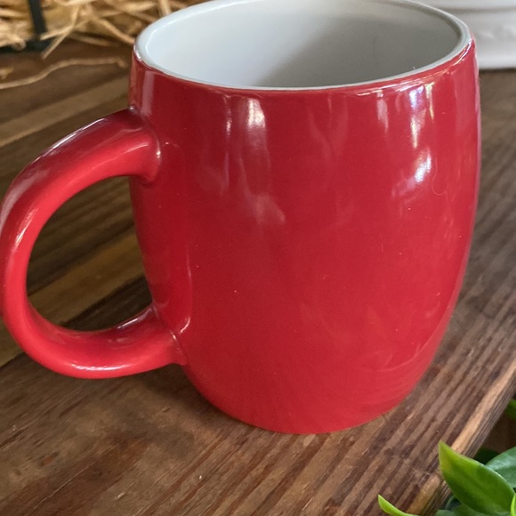 Starbucks Coffee Red Handled 14oz Mug with White Starbucks Written Branding - Picture 5 of 16